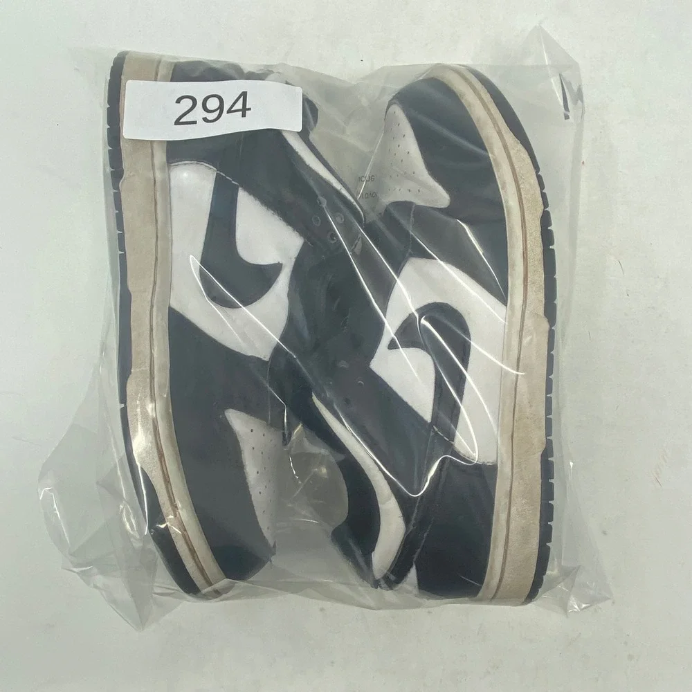 Nike Dunk Low Panda Black White Sneakers CW1588-100 Kids Size 1Y
